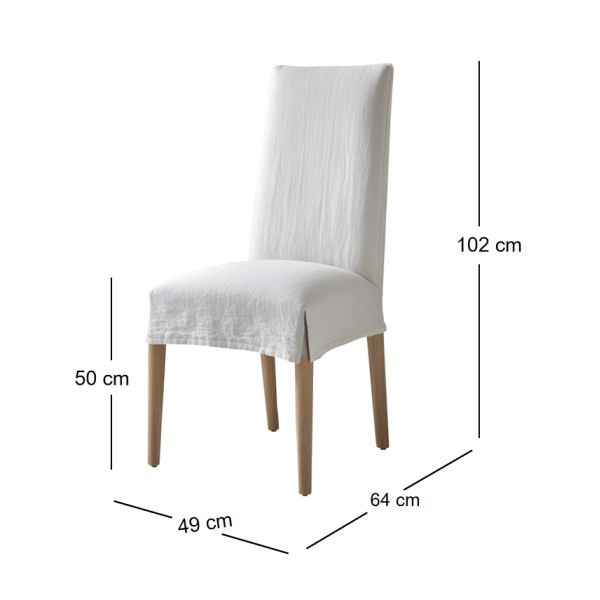 Slipcovered Upholstered Dining Chair – Perfect for Weddings CYC-055