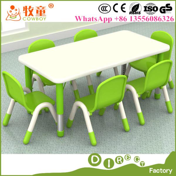 MDF Material Kids Wood Children Rectangle Table and Chairs for Early Childhood Educational Centre