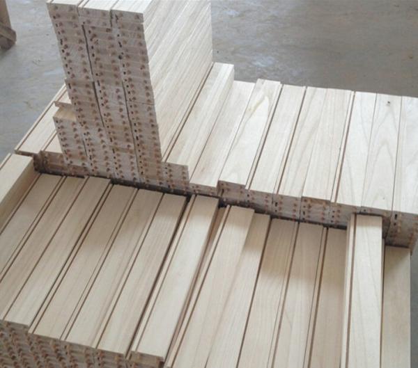 Tabuleiro de gaveta de Paulownia de álamo com ranhuras acabadas e limpas para armário de estilo contemporâneo