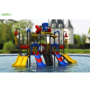Colorful Combination Commercial Pool Water Slides For Water Park Play Equipment