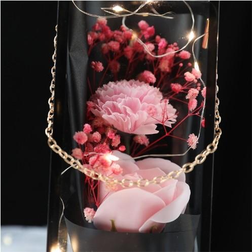Gold Chain and Light Mother's Day Dolls Bouquet Gift Box Variety Dolls for Gift Giving