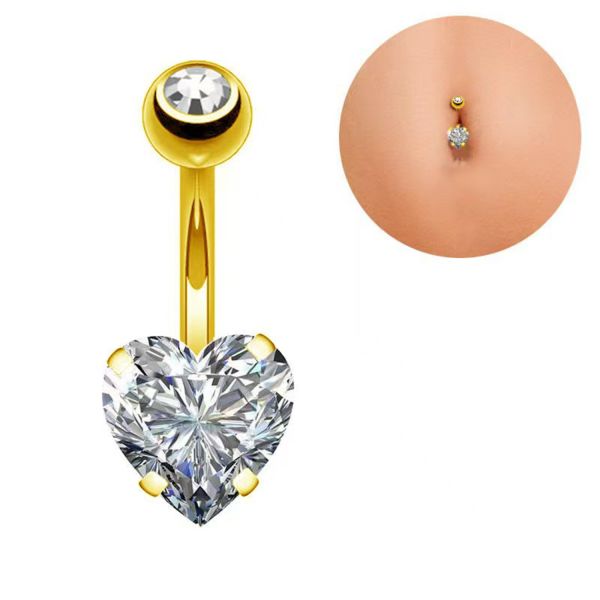 G23/ASTM F136 Titanium Body Piercing Interally Treaded Belly Button Rings Jewelry Sm0021