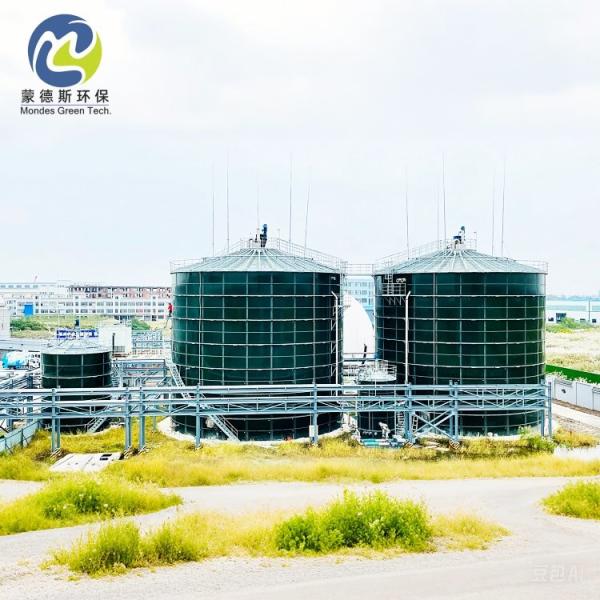 Dark Green Corrosion Resistance GFS Bolted Tank For Fire Suppression Water Storage