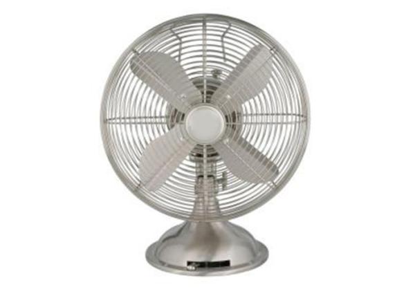 12 Classic Electric Retro Metal Table Fan 3 Speed 120V Carrying Handle