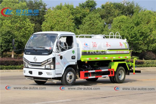 Dongfeng 4*2 5m3 Caminhão Bowser Água Transporte Aquático Caminhão Aspersor Rodoviário
