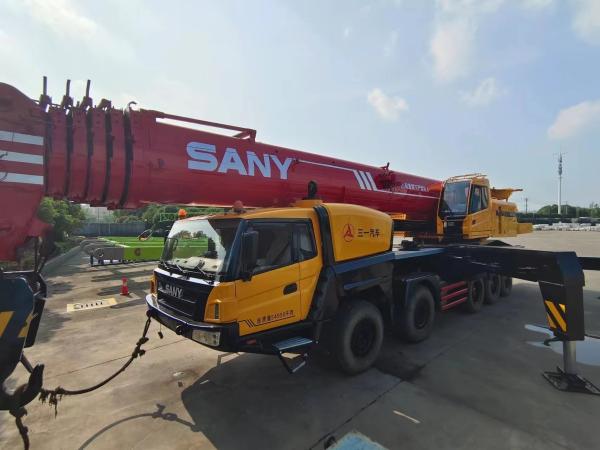 Orange Folding Super Power 125t Truck Crane Mobile Crane Used Heavy Machine Year 2015