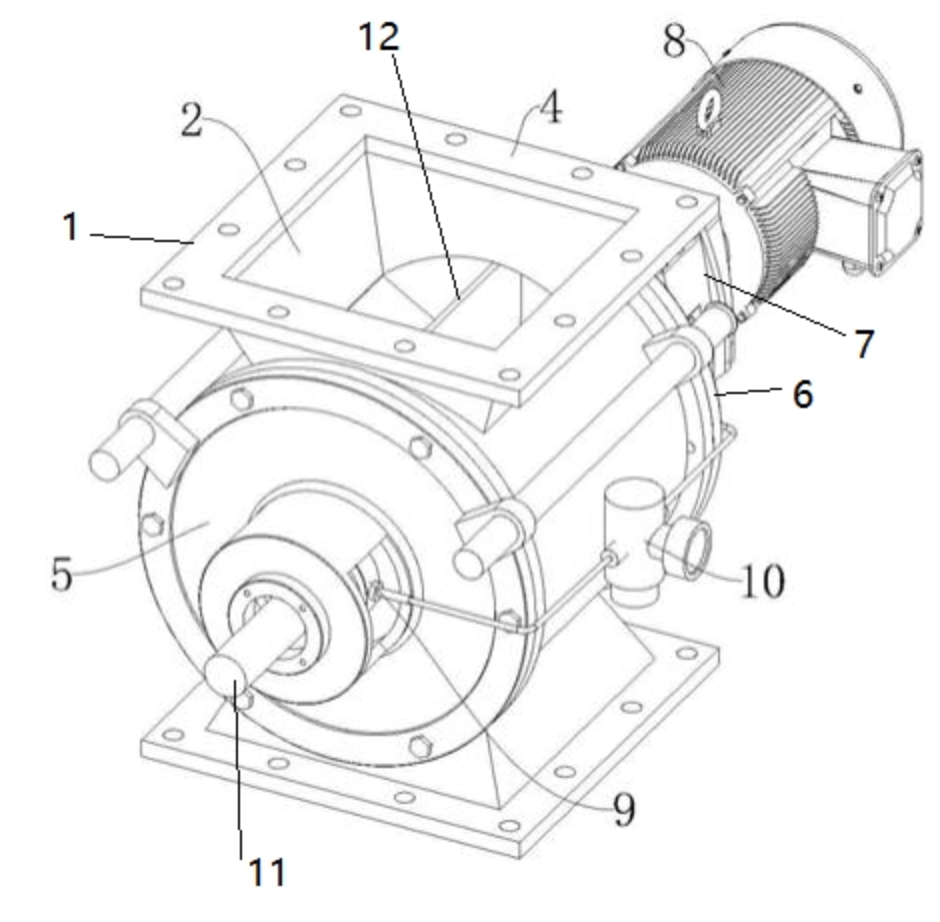 Hygienic Stainless Steel Rotary Airlock Valve For Dust Collector OEM