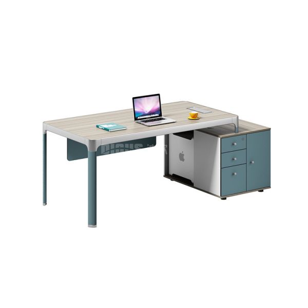 L Shape Executive Office Table , 16mm E1 Office Computer Desk