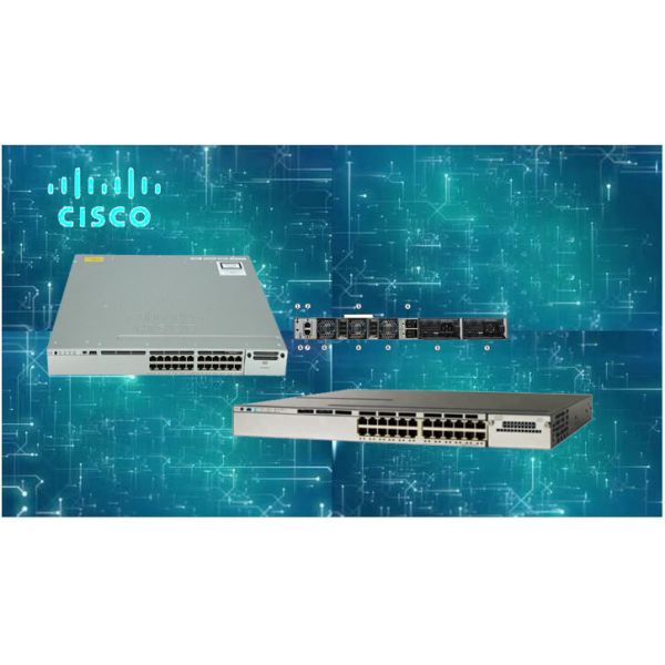 24 Port Optical Ethernet Switch WS-C3850-24T-S Performance Switching Capacity 88 Gbps