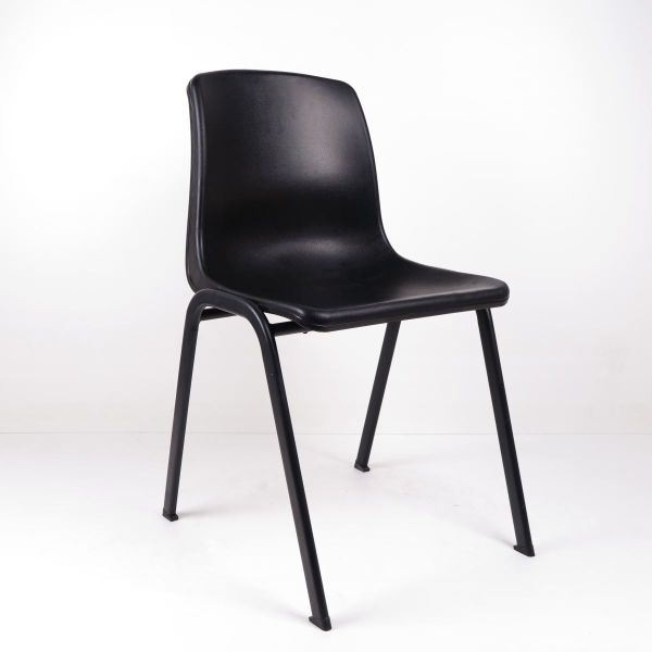 Black Plastic Ergonomic ESD Chairs Steel Rack To Support Seat Cheap Price