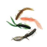 Camarão de bambu Camarão de silicone Camarão de peixe 7.2cm/1.8g 10PCS/saco