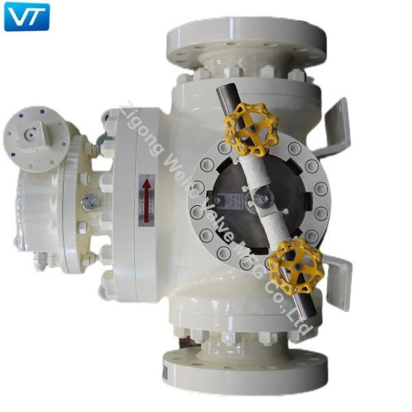 Válvula de bola do corpo WCB Piggable 6 OEM do aço carbono da classe 600 da polegada