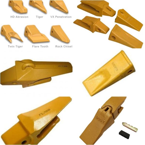 Removable Steel Excavator Bucket Tooth Replacement Parts HRC55-60
