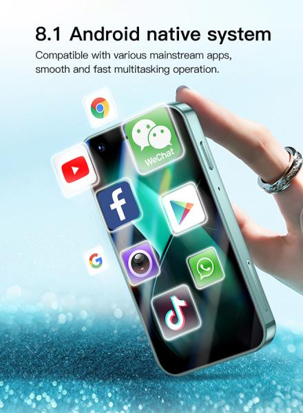 3G ミニ スマート Android Phone P70 Pro Max MTK6580M CPU 2000mAh バッテリー 3スクリーン