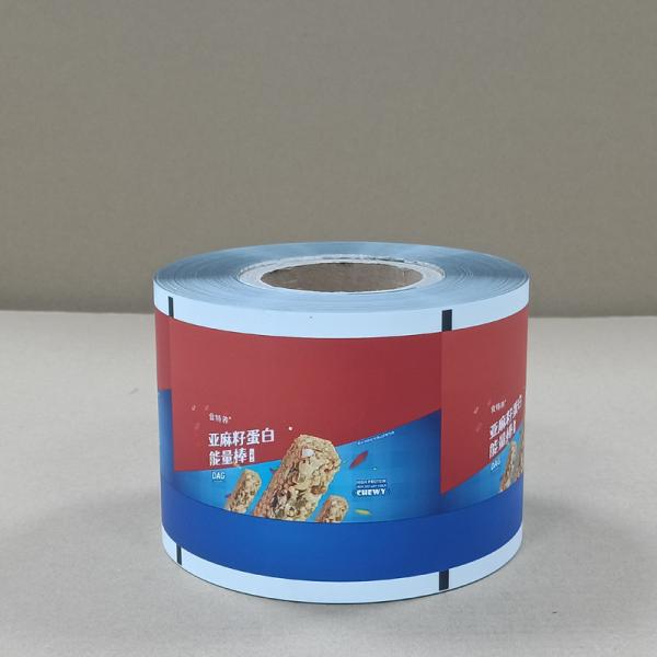 Custom Printed Energy Bar Film Roll 10-Color Gravure  Odor Proof