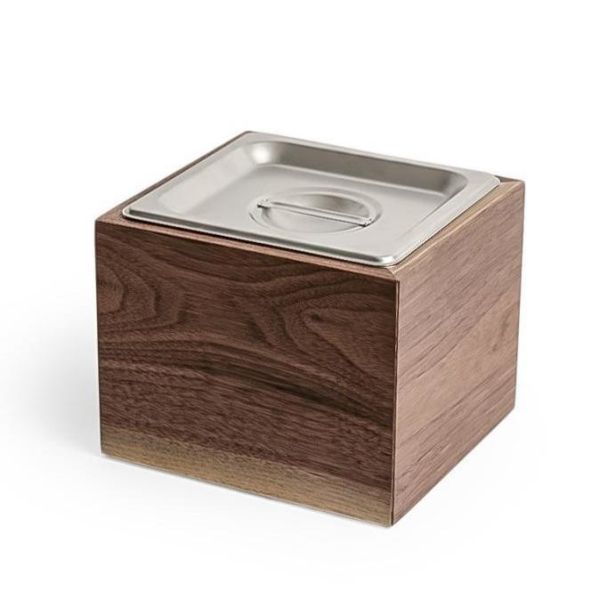 Latest Wood Steel Countertop Insulated Compost Bin for Kitchen Food Waste Recycling