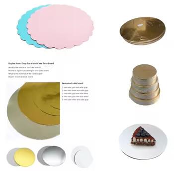 Customized cheap cake board 4 6 8 10 12 inches round cake board