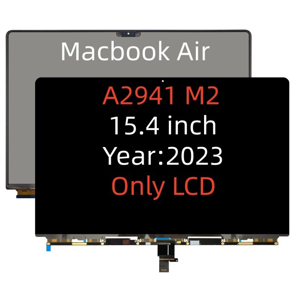 Wholesale LCD Display Replacement For MacBook Air 15.3 A2941 (2023 M2 Chip) – Grade A Screen For Repair & Retail