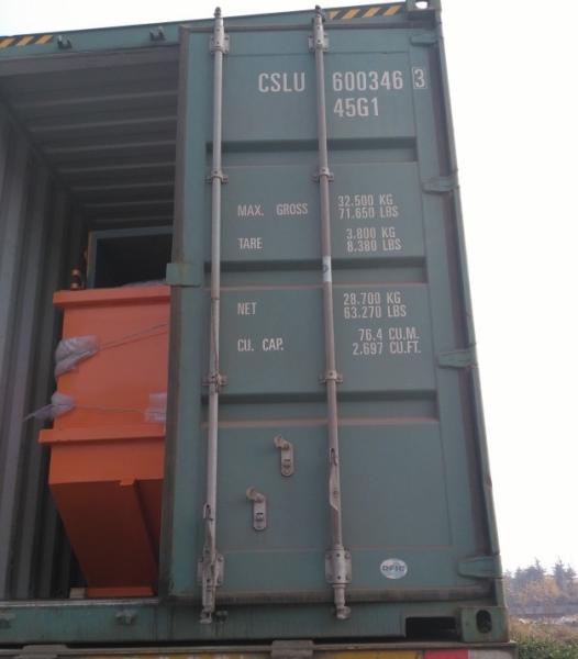 Offshore Boat Skip Sea Waste Oil Drilling Dumpster Rubbish Bins 6M Waste Bucket Skip