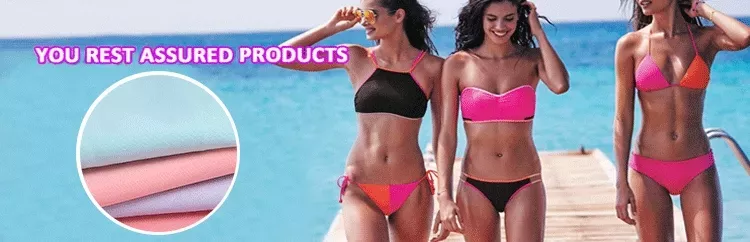 Чувство мягкой руки связало ткань лайкра нейлона купальника делает Breathable водостойким