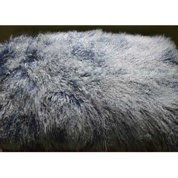 Мех овечки монгола половиков 100% овчины спальни шубнины тайника серое с длинными волосами