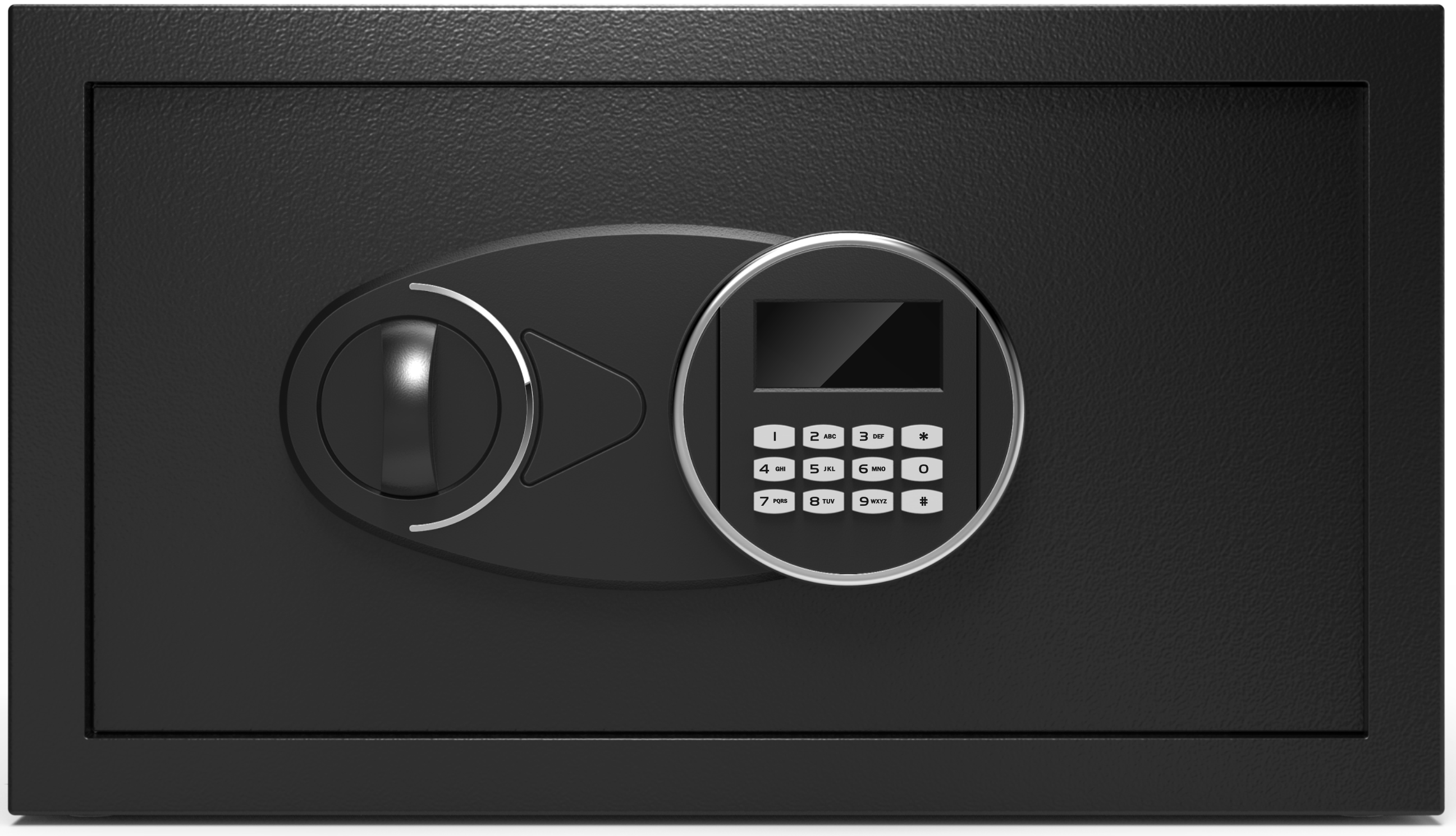 Wall Mounted Metal Safety Box Business Black Safe Deposit Box For Guests Room