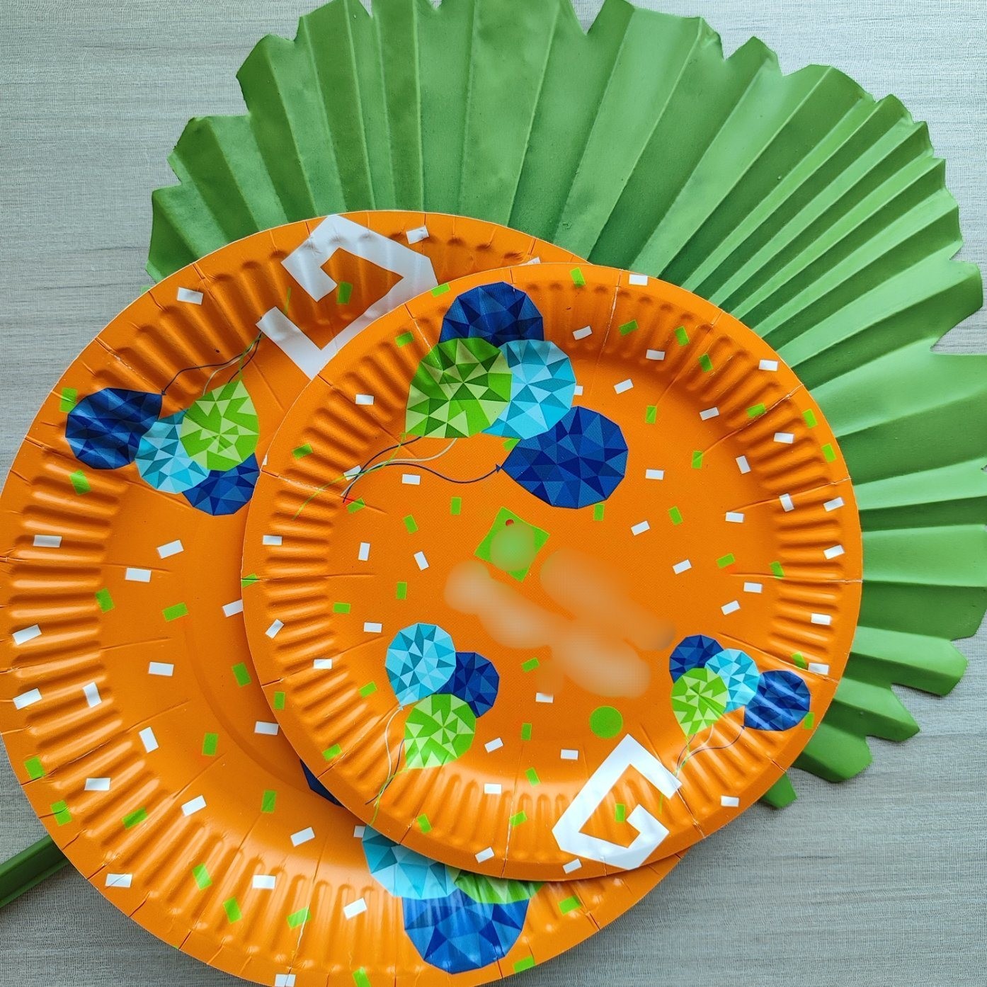 Eco-friendly Disposable Tableware for Birthday Party Food and Cake Plate Lunch Plate