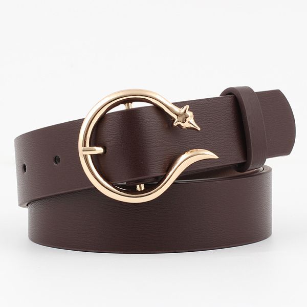 OEM Pu Leather Belts Women Fashion Sexy Wide 3.0cm Waistband