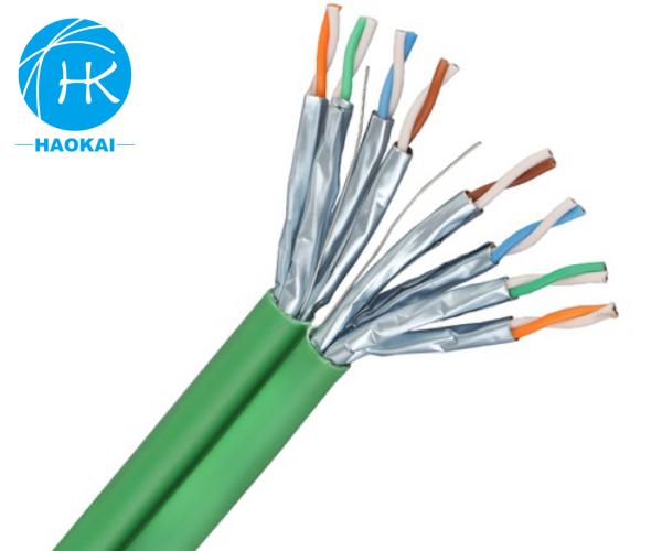 1000mhz 1000ft Sstp FFTP CAT7 Lan Cable Cat6a Cable de comunicação Internet 305m