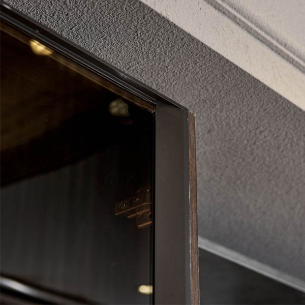 Small Kitchen Membrane Pressure Plate MDF Design Modular Kitchen Cabinets