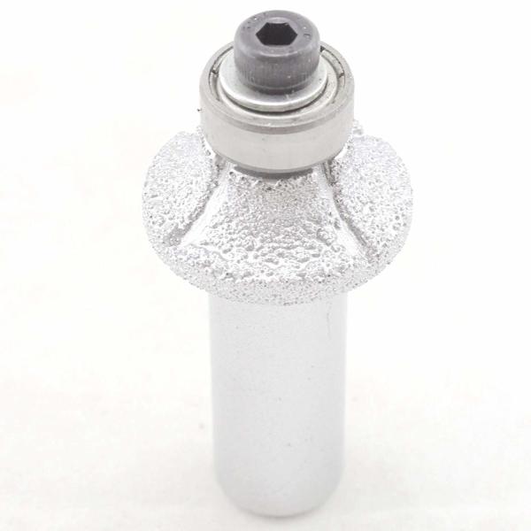 Diamond BRAZED Profile Wheel Router Bit Bullnose Coarse Grit 60 For Marble Granite Stone Hells Tile