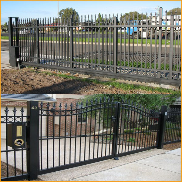 ornamental stainless steel garden fence design