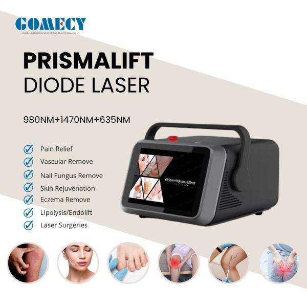 980nm 1470nm Laser 635nm Endolaser Facial Contouring Laser Varicose Vein Laser Removal Anti Aging Laser Machine Facial Lift Endolift Laser Machine