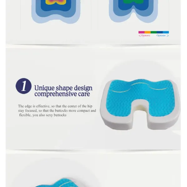 Customized Accepted Logo Label Summer Office Chair Cooling Seat Cushion for Supporting