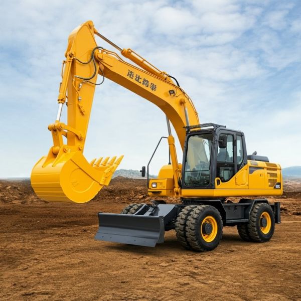 Bucket 0.58cbm  XE150WB Wheel Excavator For construction Engine Cum-mins