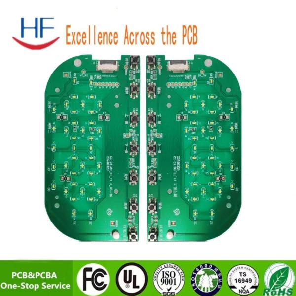 1.0mm  2 Layers Green Solder Mask Hasl Lead Free Led Board Pcb Assembly  Pcba OEM