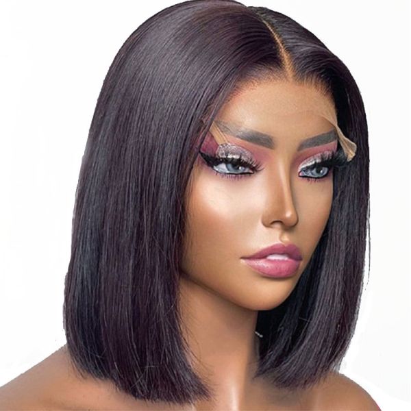 14 Inch Full Hd Lace Front Human Hair Glueless Wigs 360 Full Lace Frontal Wig Human Hair