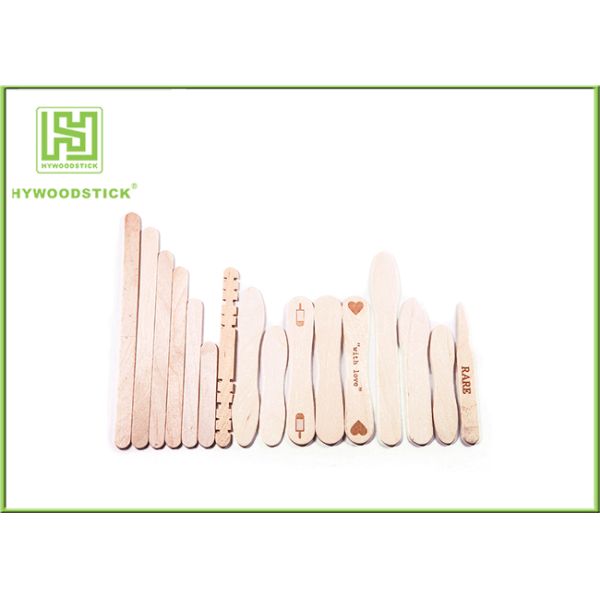 Eco Friendly Round Natural Wood Sticks For DIY Craft 140mm Length