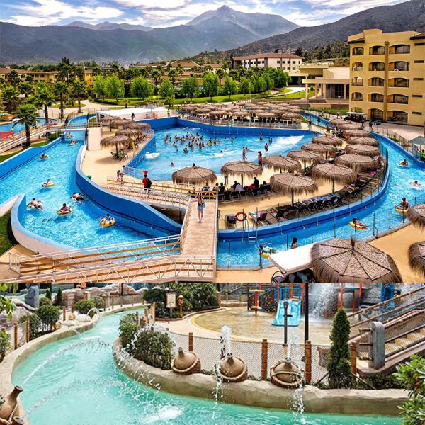 OEM Commercial Water Park Swim Wave Pool Water Play Structures For Family Fun