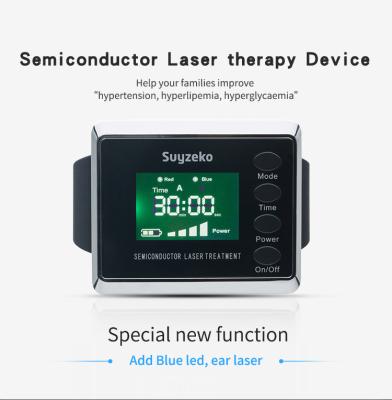 Relógio de baixo nível médico home da terapia do laser do equipamento 650nm do diodo LLLT do uso