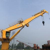 crescimento telescópico hidráulico reto Marine Crane With Abs Certificate de 1.5t 36.6m