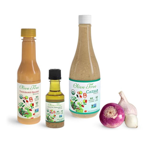 Self Adhesive Bottle Sticker Labels Salad Sauce Bottle Label Printing Customized