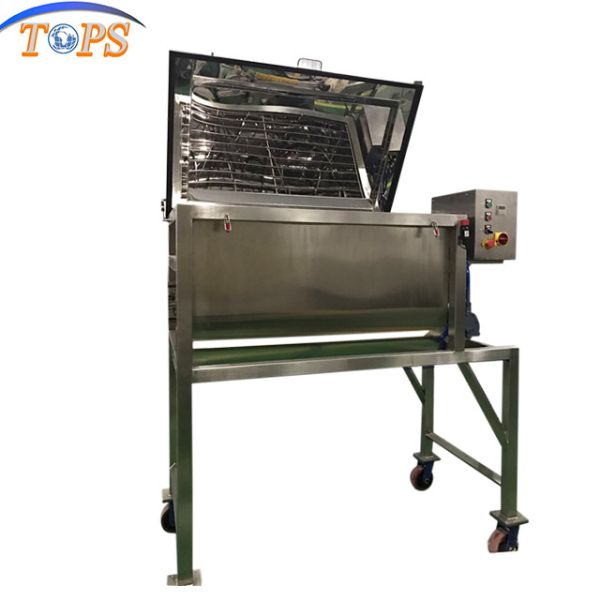 Horizontal Ribbon Mixer Machine For Powder U Shape Tank Spiral / Drive Parts