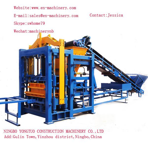 German Concrete Block Making Machine 10-15 Turkish Block Making Machines with self-loading