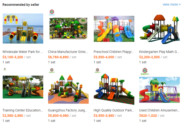 Outdoor Playground Toy Playground Slides And Swings Anti UV Custom Design