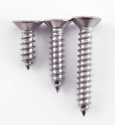 DIN7982 SS304 Flat Head Tapping Screw Cross Recessed CSK Tapping Screws