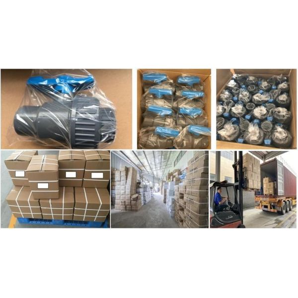 Plastic Material PVC Male Union Ball Valve Hassle-Free for Irrigation Water Supply