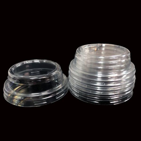 High Clarity Coffee PET Cup Lid Durable Custom Thermoformed Packaging