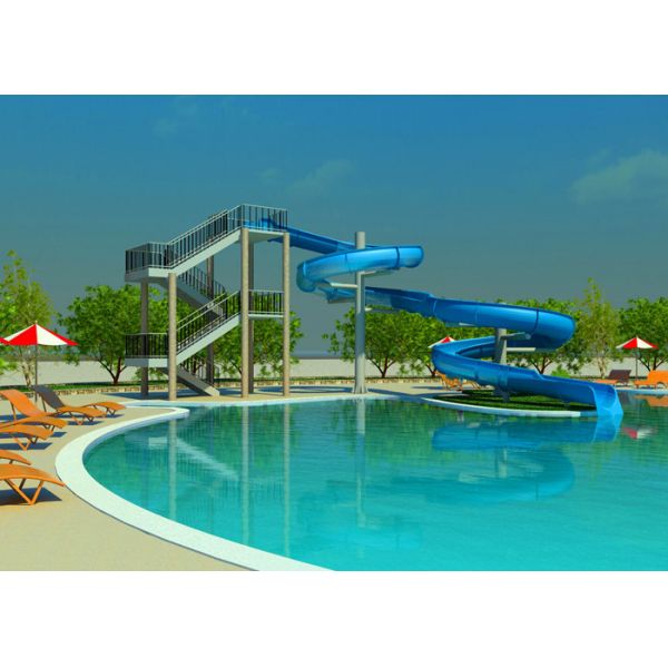 Aqua Park Equipment Spiral Tube Slide Commercial Playground Equipment