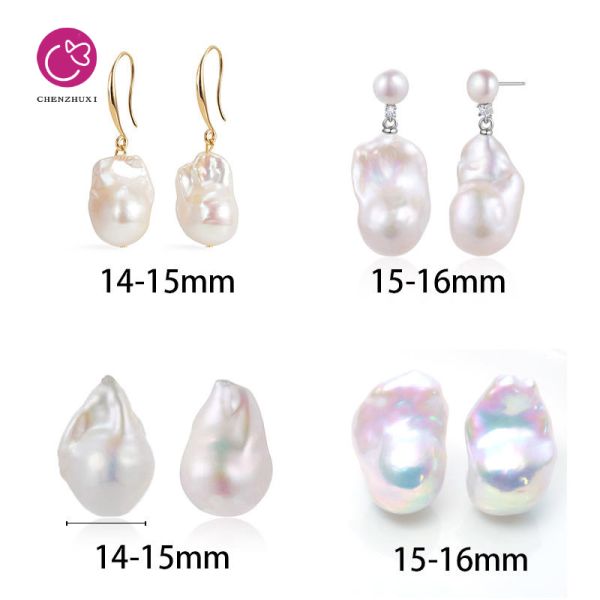 Wholesale High Quality 3A Baroque Loose Freshwater Pearls Natural Cultured White Pink Purple for DIY Pearl Earrings